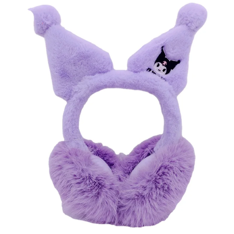 Cinnamoroll Winter Warm Earmuffs Children Girls Plush Thick Soft Ear Cover Melody Protection Warmth Ear Muffs