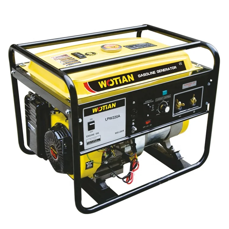 Top quality home portable frequency conversion air cooled 2-pole rotating type gasoline generator