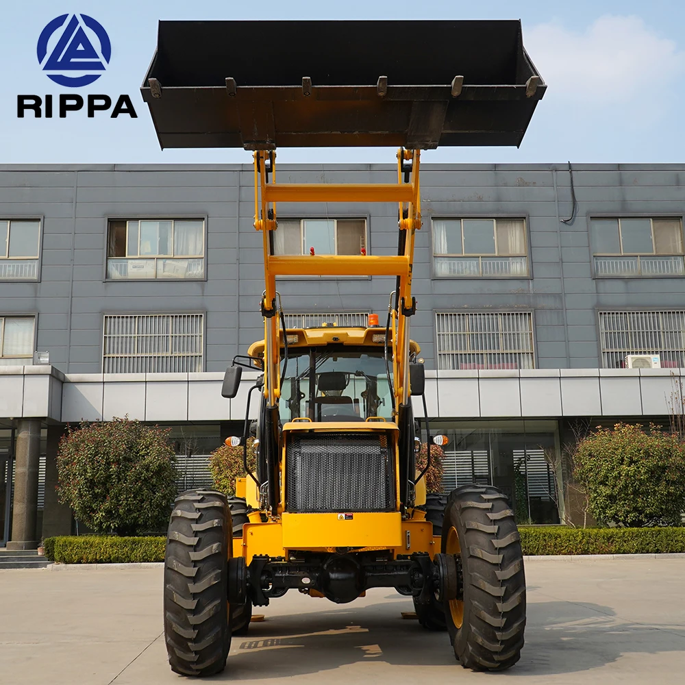 Construction Machinery 4x4 Wheel/Backhoe Loaders China Backhoe Manufacturer CE Approved Backhoe Loader With Excavator