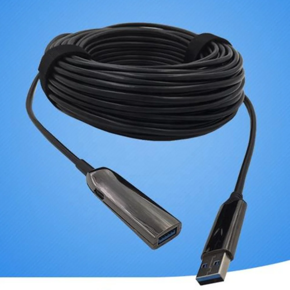 Wholesale Factory Price AOC USB3.0 Extension Male to Female Fiber Cable OEM Zinc Alloy Shell Optic USB3.1 Extension Cable