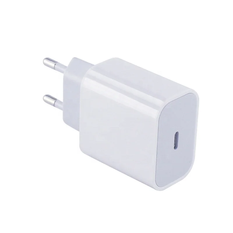 Free Sample USB C PD 20W Wall Charger Single Port Mobile Phone Power 20W Type-C PD 18W Fast Travel Charger For Mobile Phones
