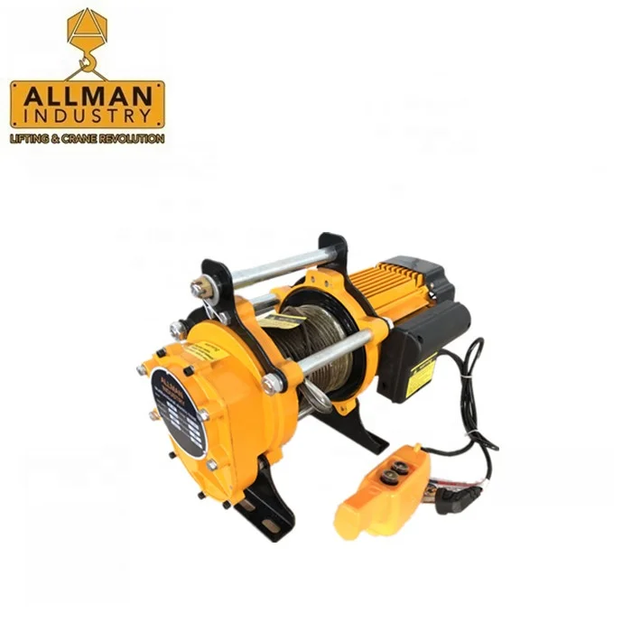 1000kg Portable Electric Pulling Winch 220V Wire Rope