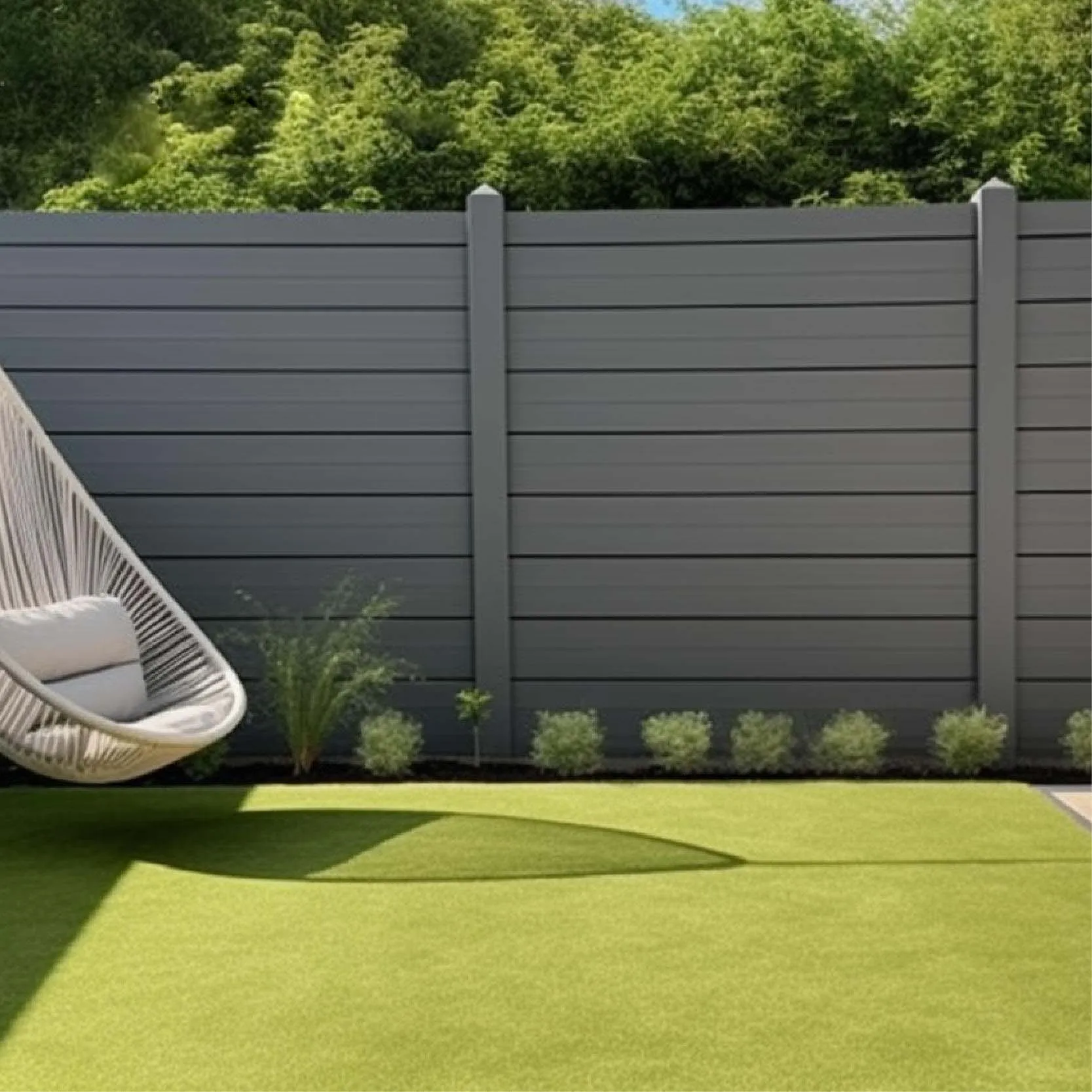 ETA  Best Quality Easy Installing Anti Rotten Frontyard Outdoor Garden Wpc Composite Fence Panel Privacy Fence Panels
