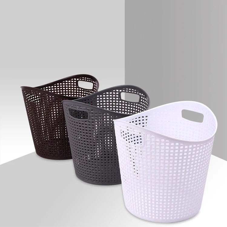 Customized 2021 factory price hot sale plastic Woven hollowing laundry basket