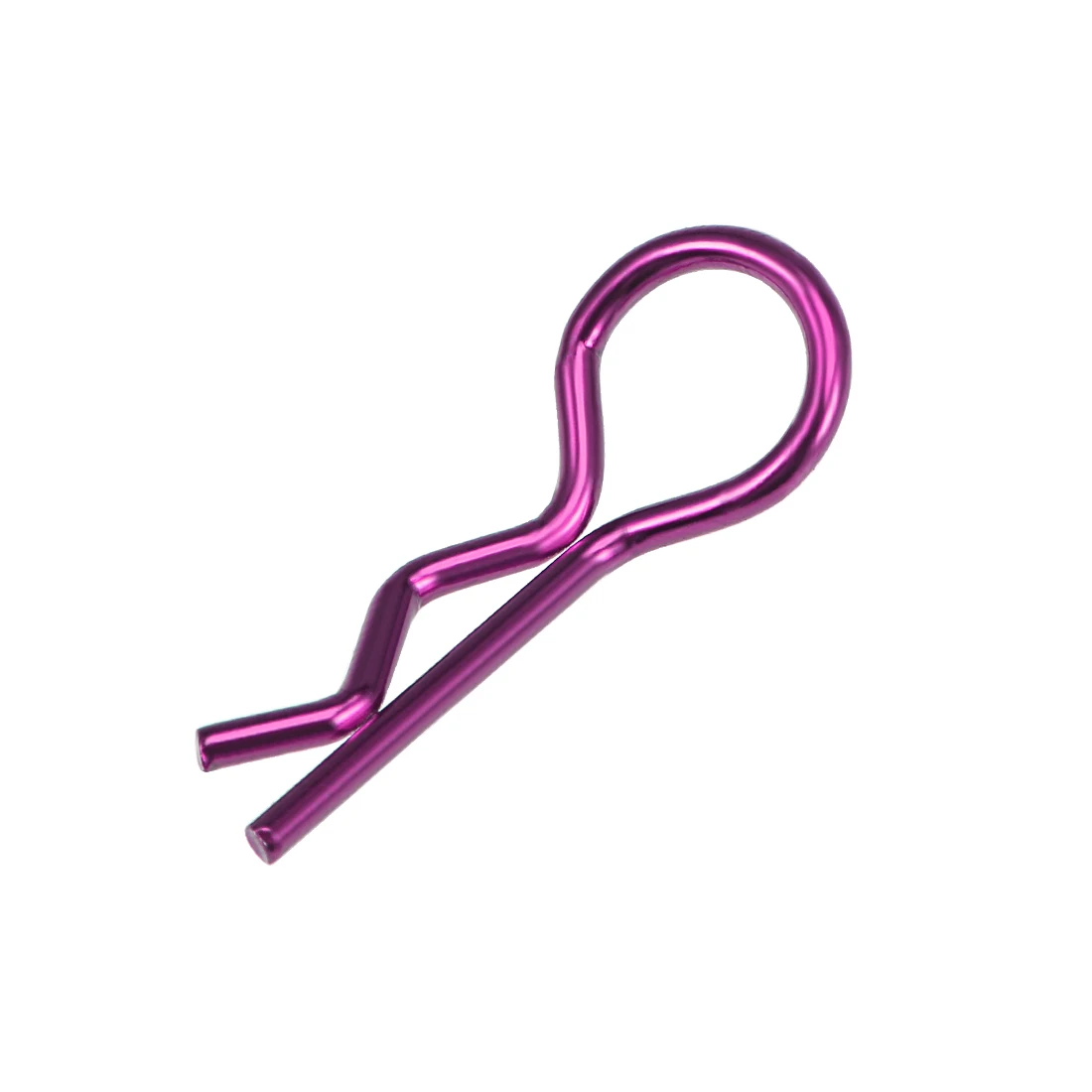 25pcs R Clips 1/10 Bent Springy R Pins for RC Car Truck Crawler Buggy Purple
