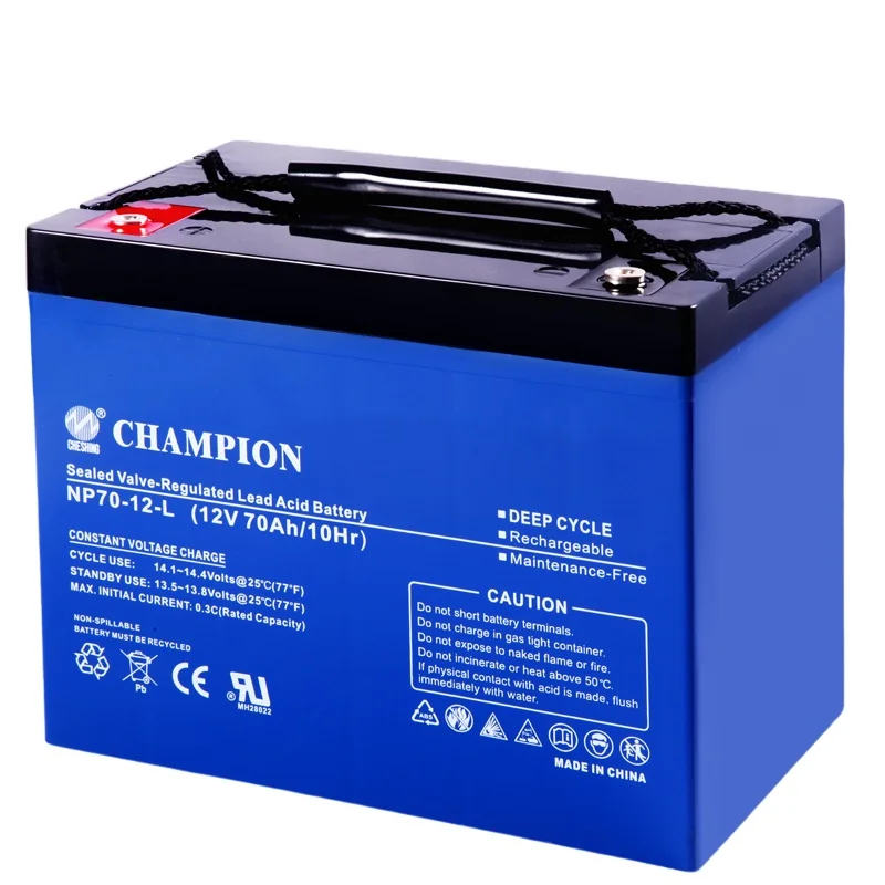 CHESHING CHAMPION герметичная свинцово-кислотная глубокая батарея bms 12v70ah призматические водонепроницаемые батареи для инвертора ups кемпинга