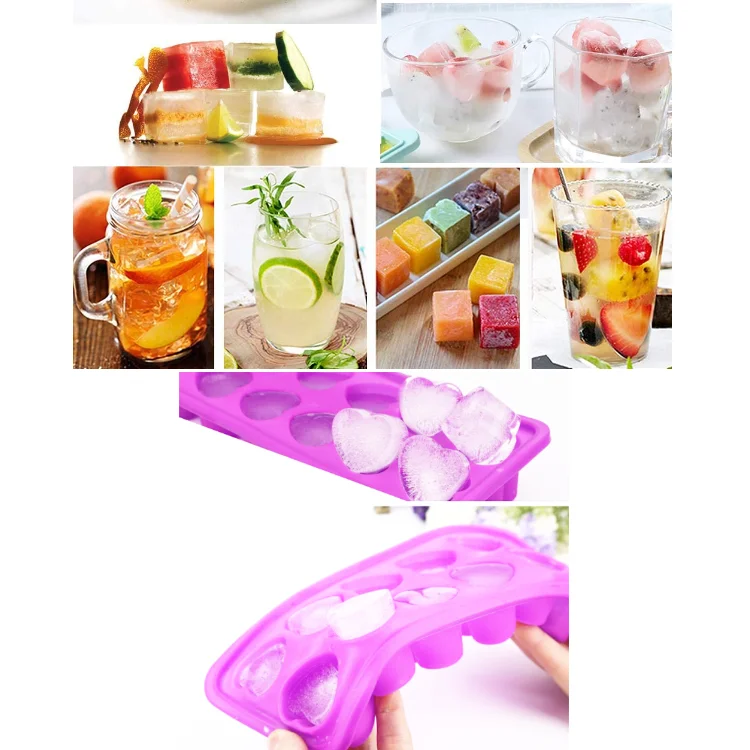 12 сетка силиконовый машина для льда лоток плесень бытовой холодильника в форме сердца форма кубика силикона