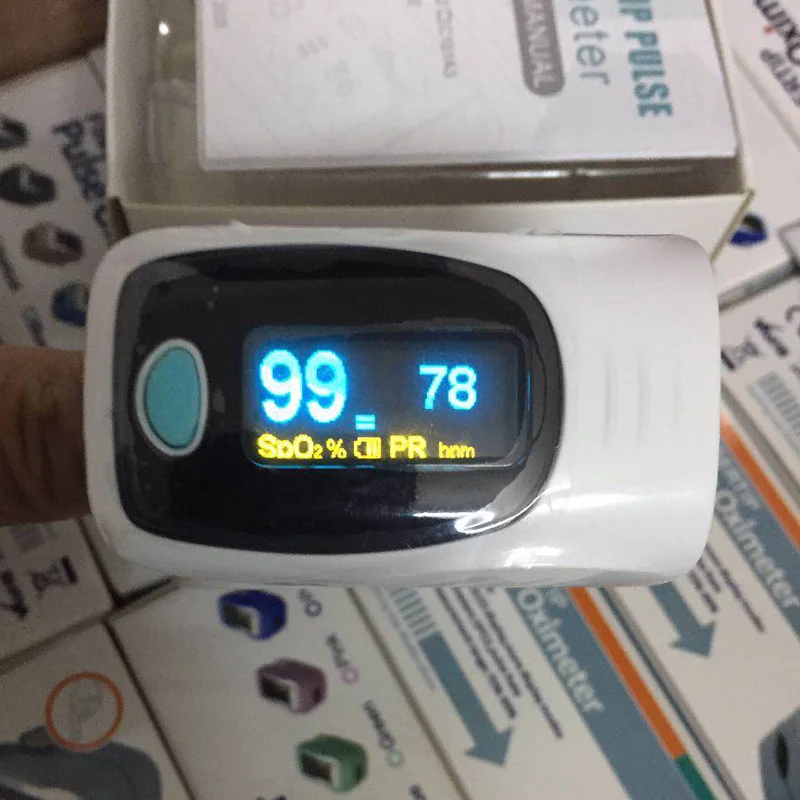 fingertip pulse oximeter SPO2 and PR OLED display