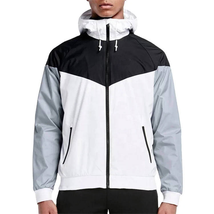 Hot Sale 2023 New Design Cheap Nylon Rain Proof Jacket Hooded Men Windbreaker Jacket