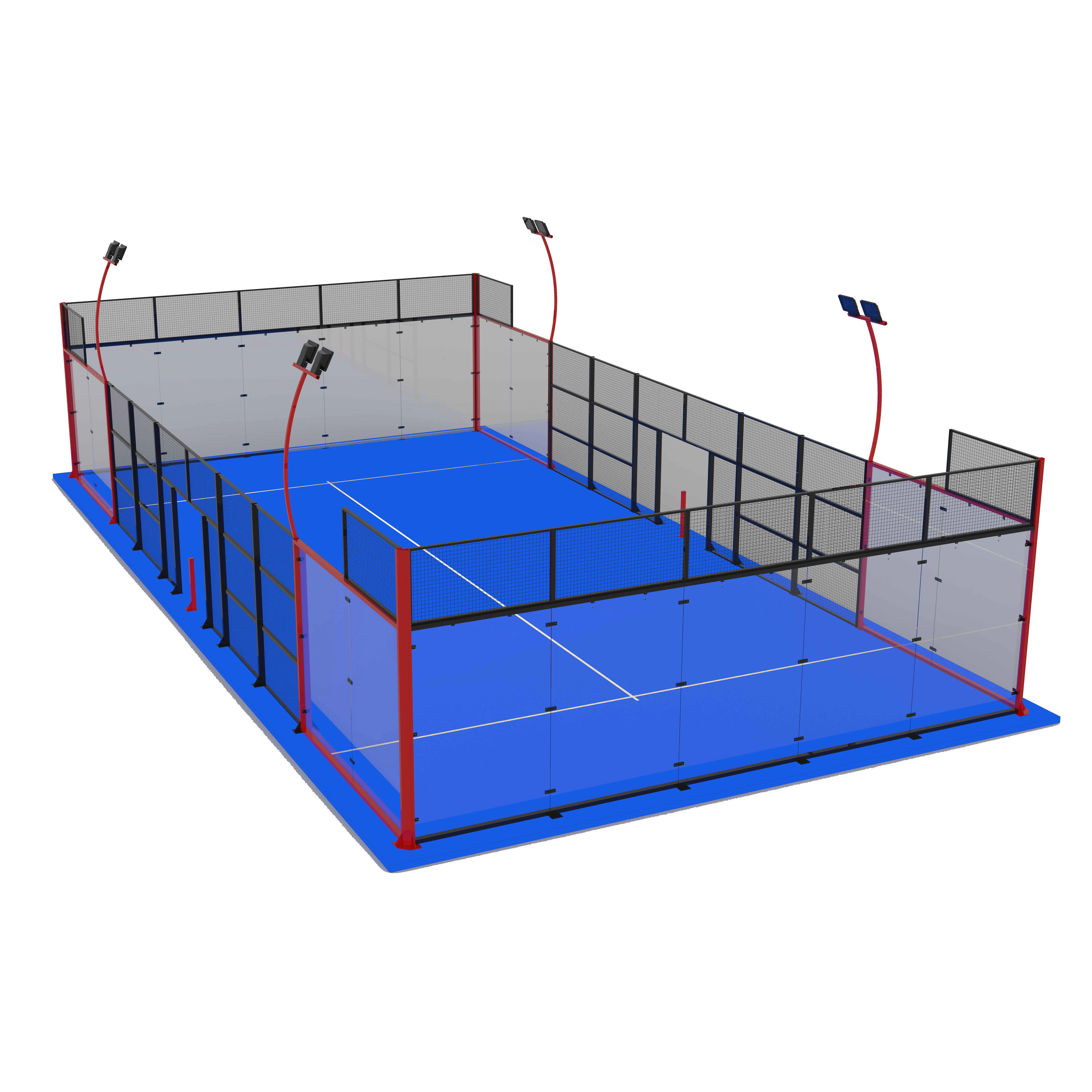 Panoramic Paddle Court For Sporting Stadium Panoramic Padel Tennis Court Complete Court Field