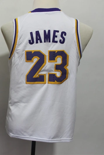 Лидер продаж оптовая продажа футболки для баскетбола с вышивкой Джеймс молодежные майки фабричные магазины