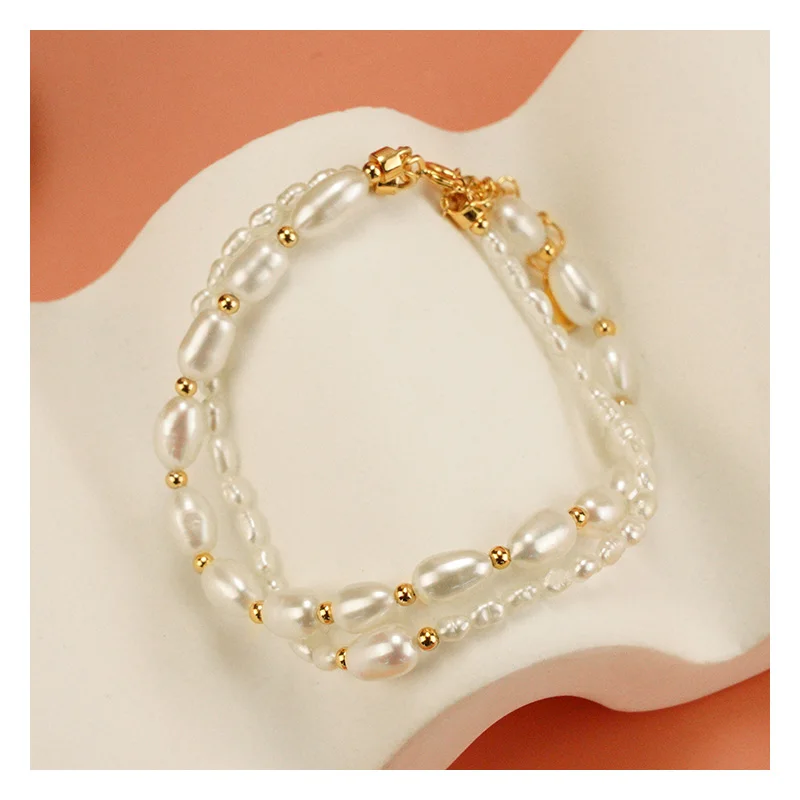 925 Sterling Silver Pearl Unisex Trendy Rhodium Plated Jewelry for Wedding Party and Gift