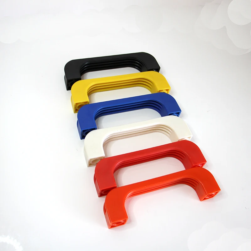 Plastic ABS black multi-color U-shaped  mechanical Industrial cabinet protaper fixed 117mm 155mm nylon pull handle