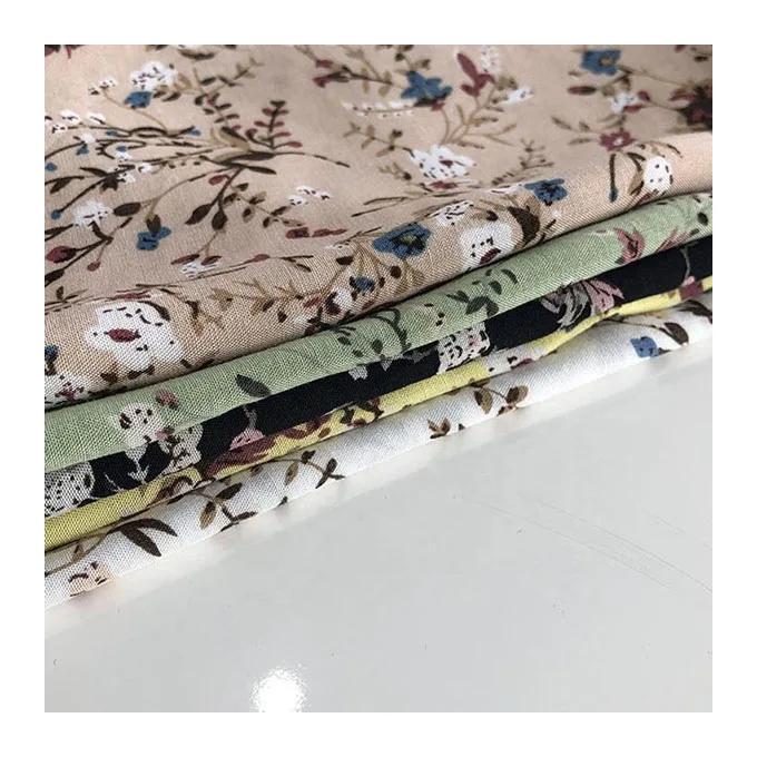 Новейший дизайн новинка пряжа с цветочным принтом из 100 вискозы ткань «Чаллис» для женщин