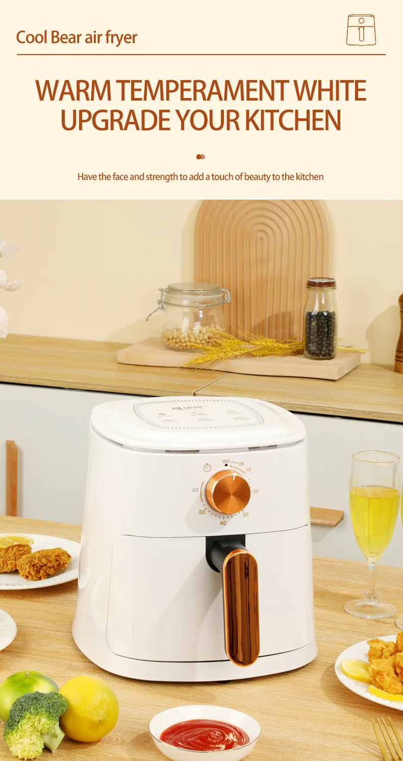 Hot Air Fryer 4L 1100W Electric Air Fryer Multi-functional Cookware Household Electric Air Fryer