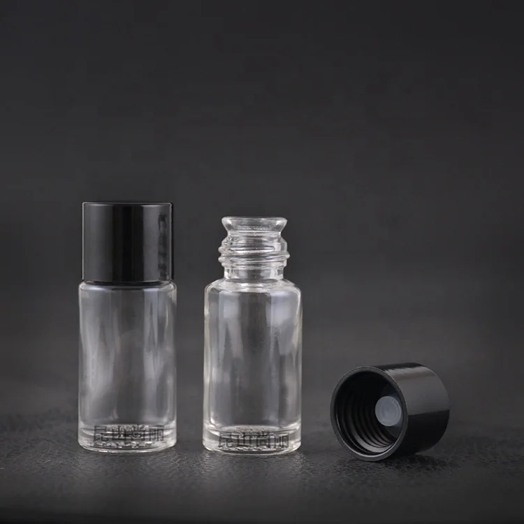 in stock 10ml clear bell mouth glass bottle perfume with cap for cosmetic