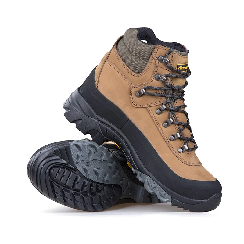 Factory Price Full Grain Nubuck Leather Outdoor Lightweight Breathable Women Men Mountaineering Waterproof Hiking Boots Shoes