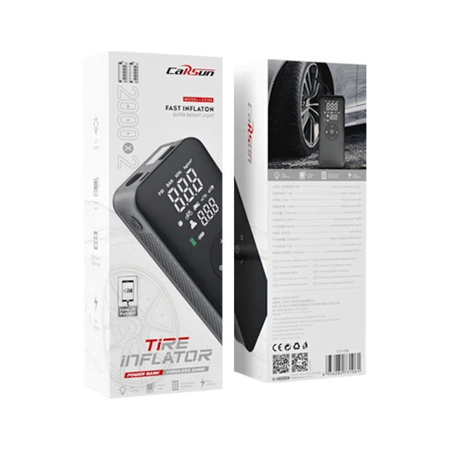 NEW Car Tester Portable Air Compressors Wireless Tyre Pump with Digital Display Electric Car Tire Inflator Car Pump