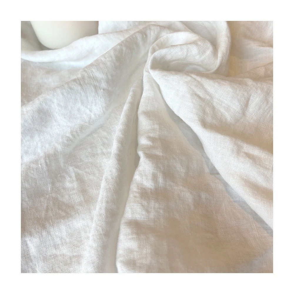 LZ summer fabric breathable anti-bacterial super soft luxury stone washed 100%  european flax pure french linen textile fabric