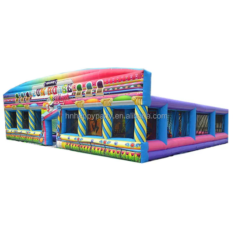 Китайский поставщик забавный дом купить надувную полосу препятствий надувной лабиринт для карнавальных игр