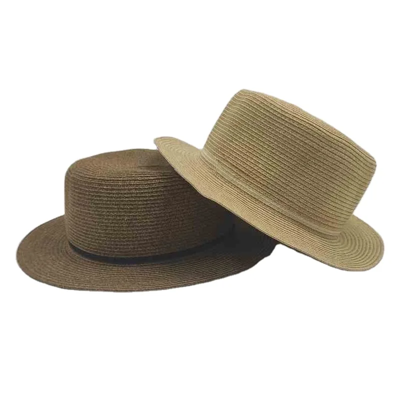 Шляпа женская Соломенная, воздухопроницаемая пляжная Панама от солнца, для улицы, весна-лето