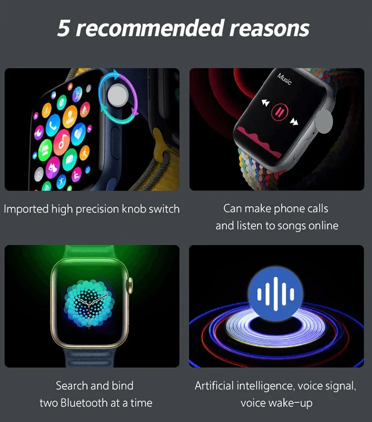 2022 Wearable Devices Factory Prices fashion smart watch i7pro max reloj android serie series 7 i7pro max sports smartwatch