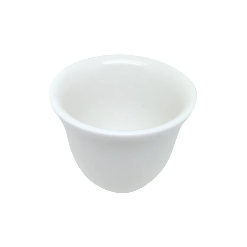Custom Logo Restaurant Cafe Drinkware High Temperature Sublimate Arabic Coffee Cup Middle East Style Fine White Ceramic Mug