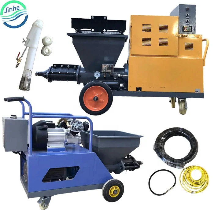 Electric concrete wall plastering spraying machine high pressure cement mortar paint spray plaster for painting