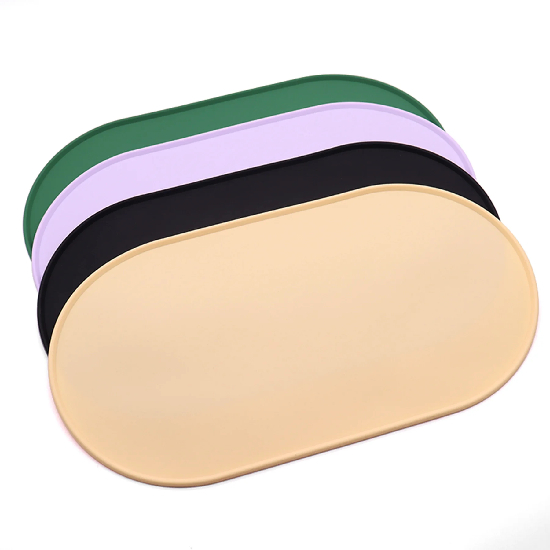 Manufactured Personalized Custom BPA-Free Silicone Pet Dog Bowl Mat Food-Grade Non-Slip Placemat for Dogs and Cats feeding Pad