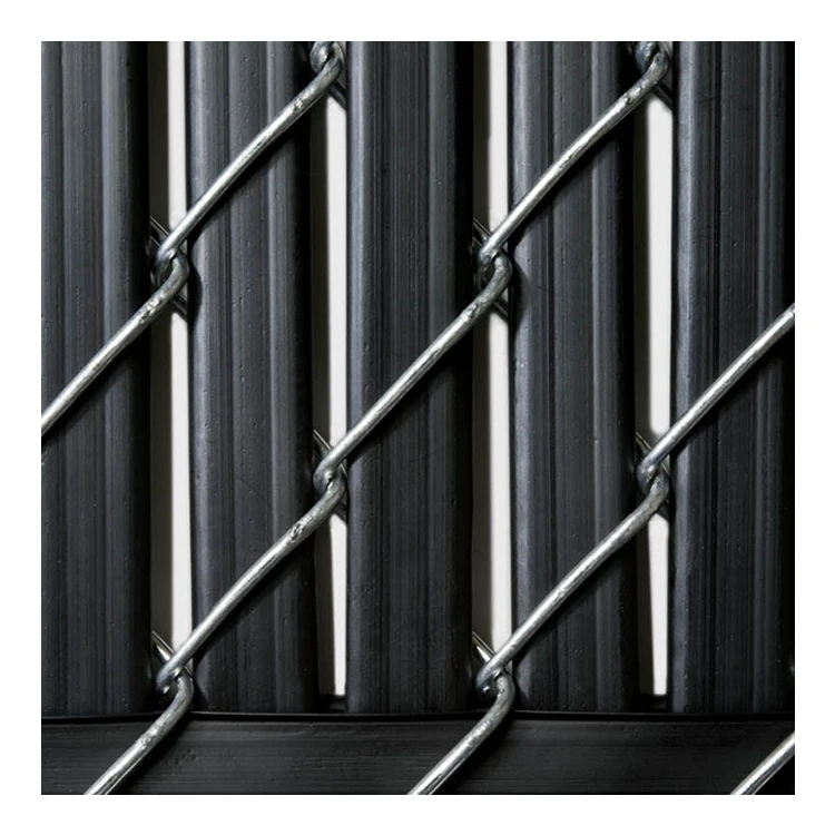 High quality pvc coated cyclone wire mesh fence 6ft 8ft chain link fence privacy screen with slats and post