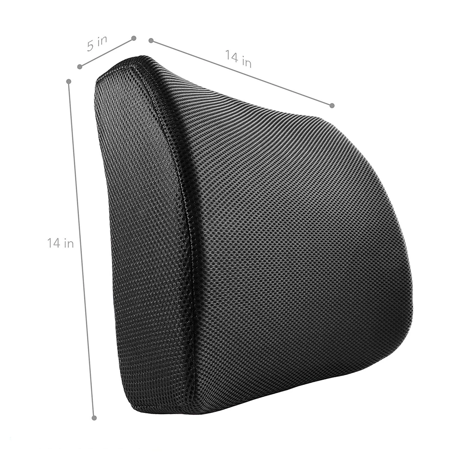 Hot Sale Multiple Packaging Methods Free Adjustable Strap Length Buckle Mesh Car Seat Lumbar Back Support Cushion