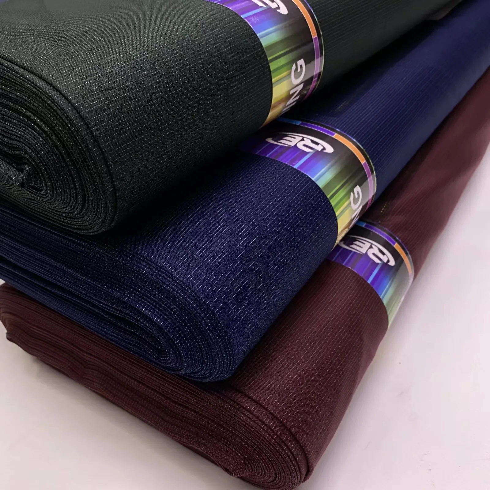 Mikemaycall Wholesale high quality fashion cashmere yarn check italian 50% wool 50% polyester TR suit fabric