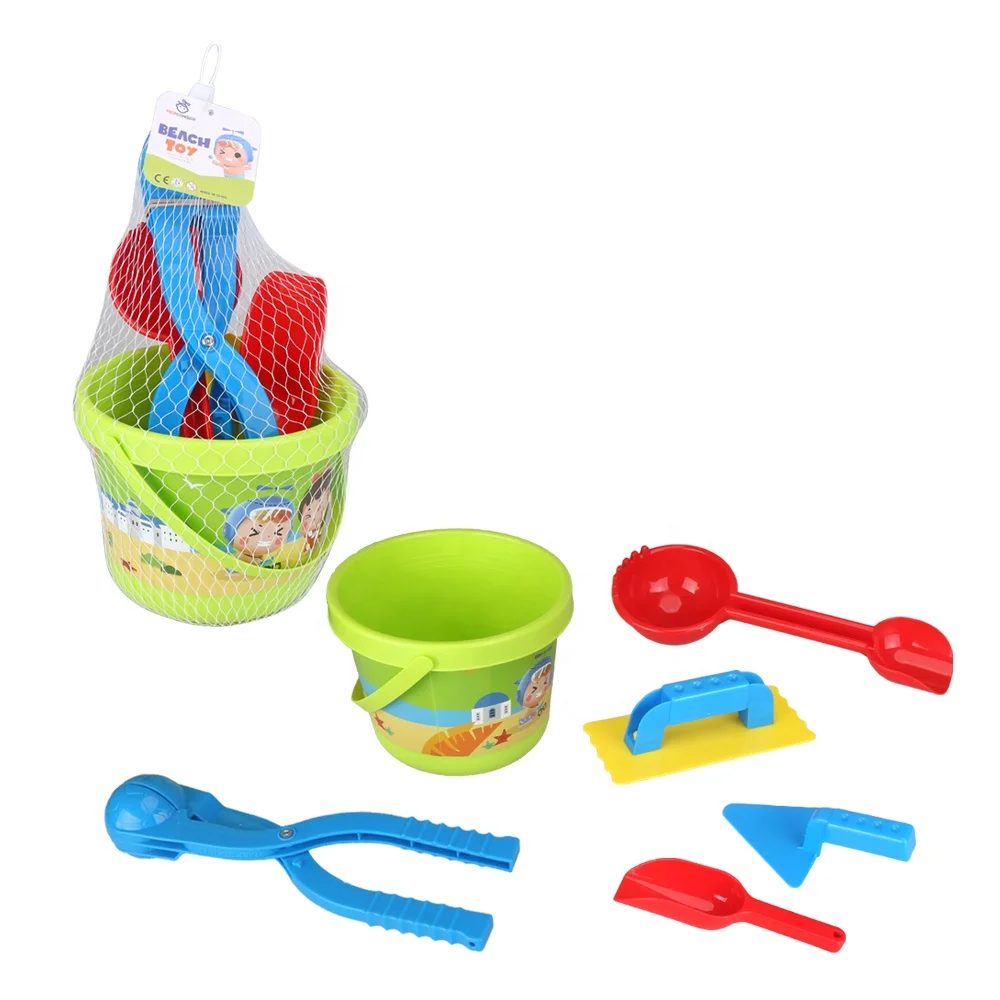 Snowball Maker Baby Beach Toys Sand Set for Kids Snow Toy Mold Kits Outdoor Summer Winter Toy with Bucket