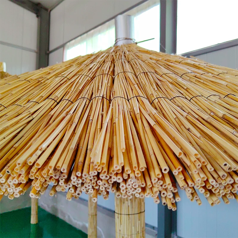 ex-factory price reed farm umbrella Naked Weight 40kg reed pool umbrella Enhance Your Outdoor Space reed umbrellas for garden