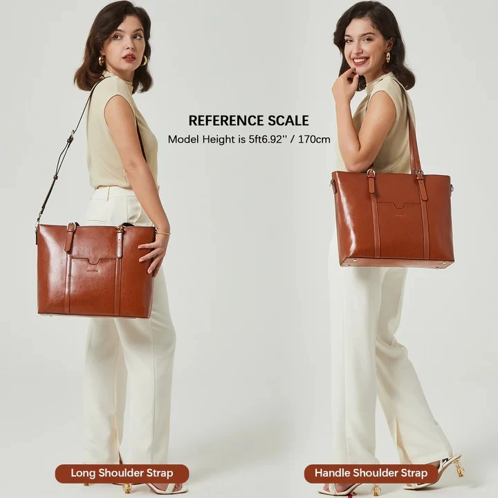 CUSTOM Cowhide Shoulder Handmade Vintage 100% Real Leather Fashion Genuine Leather Tote Bag Luxury Handbags For Women