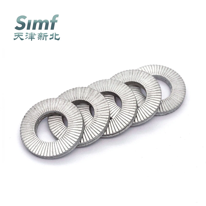 High Strength Steel Wedge Lock Washer Stainless Steel 304 Double-Sided Lock Washer