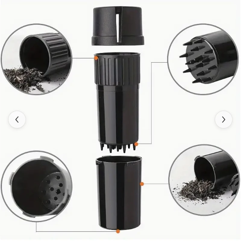 Manufacturers wholesale small anti-water bottle bottle 2-layer 46mm plastic smoke grinder sealed tank 2-in-1 grinder