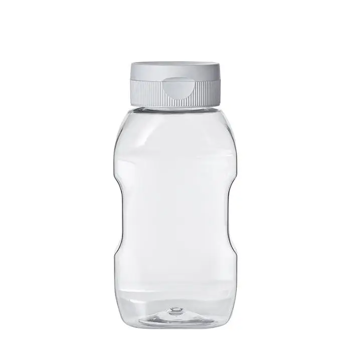 309ml & 373ml Soft Plastic Squeeze Bottles PET Flip Cap Dropper Dispenser for Ketchup Honey Sauce Food Use