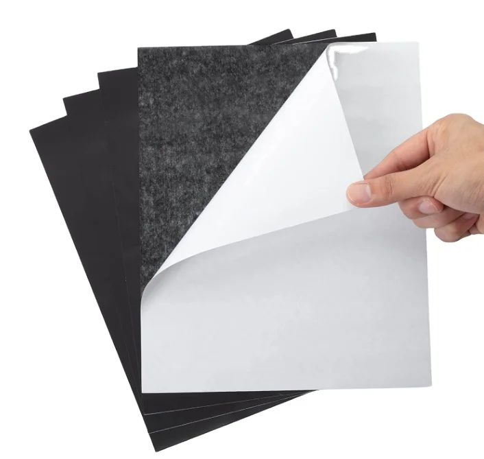 Adhesive Magnetic Squares Flexible Sticky Magnets - Peel & Stick Magnetic Sheets