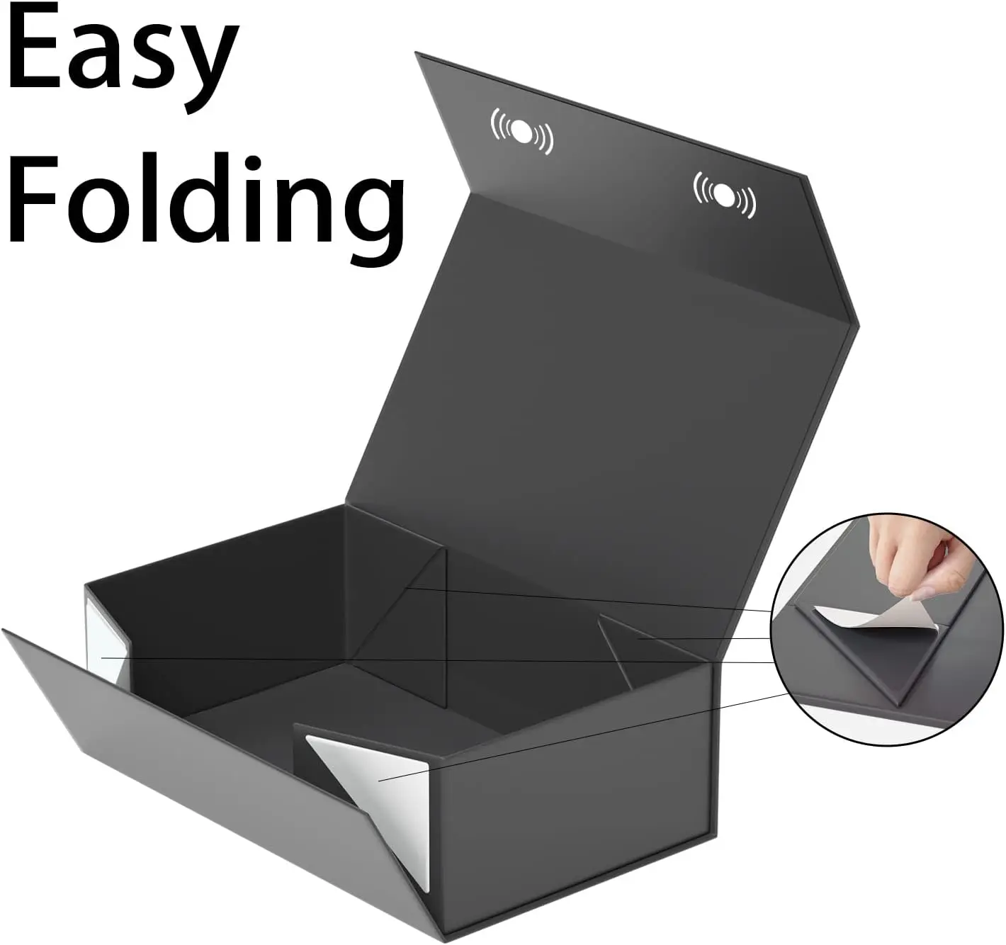 custom gift packaging  Magnetic foldable box book shape perfume box Candle and chocolate packaging boxes