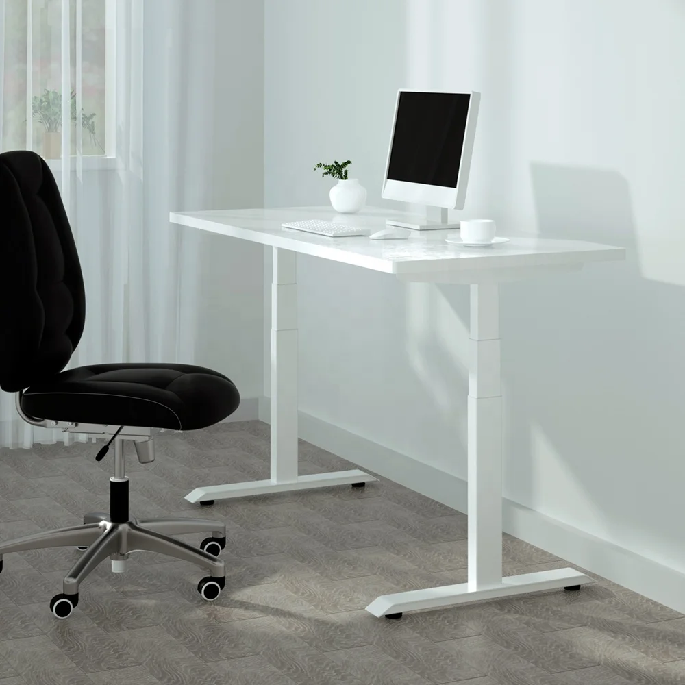 New Fashion Style Electric Control Ergonomic Autonomic Office Work Table Electric Height Adjustable Smart Sit Stand Desk