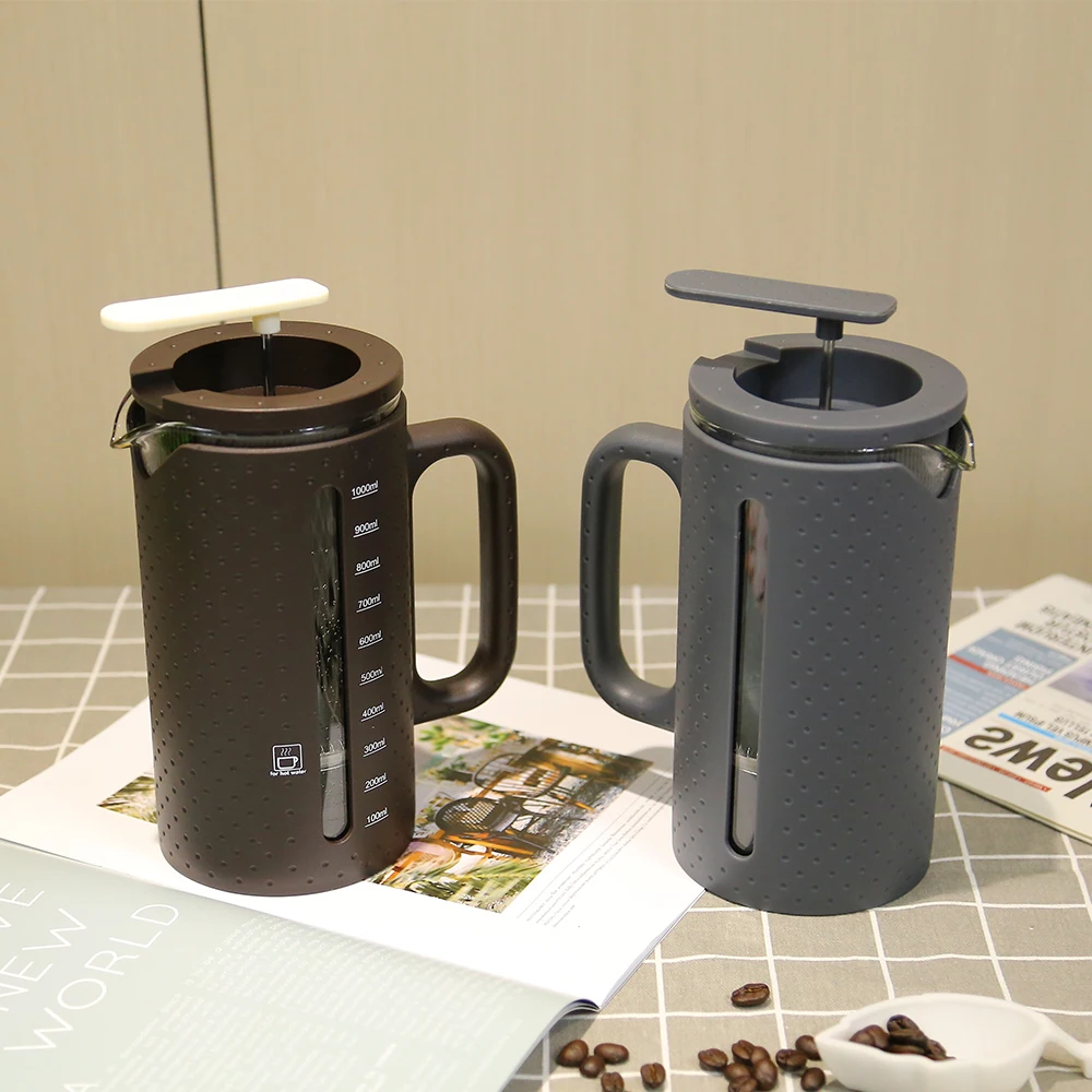 Borosilicate Glass French Press Home Decorations Portable French Press Coffee Maker