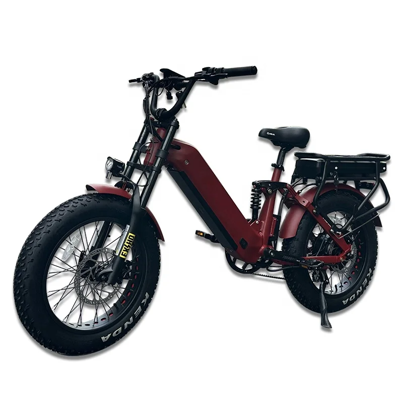 Lantu Ebike на заказ мощная полная Подвеска Толстая шина bici electrica Электрический горный велосипед mtb с двойной батареей 52 В для взрослых