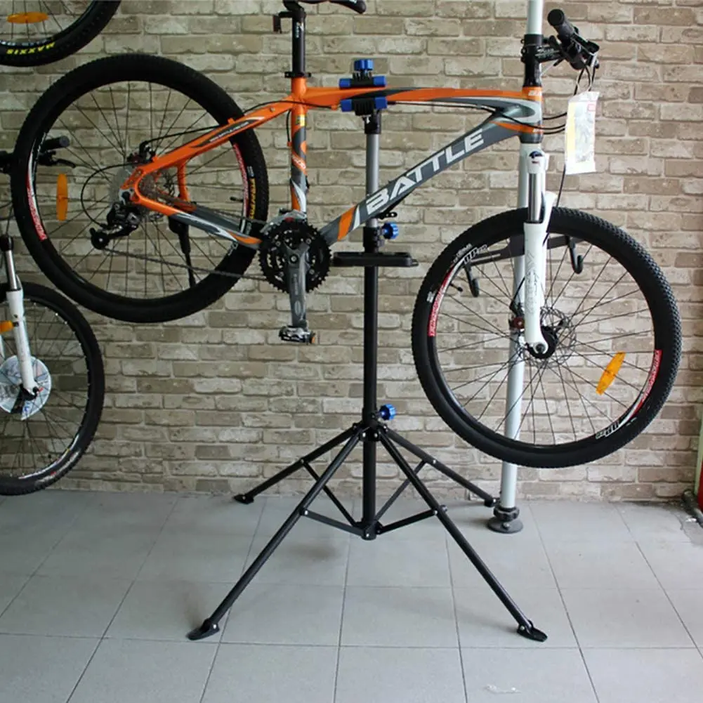 Mechanic Store Bicycle Repair Workshop Stand Maintenance Tool Rack with Tool Tray Extensible Bike Repair Stand Maintenance