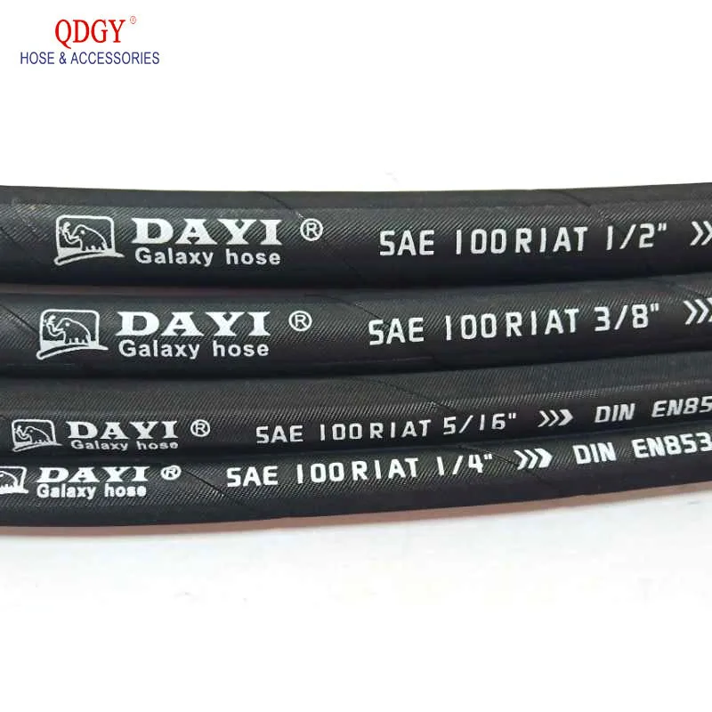 Oil Resistant SAE100 R1AT Hydraulic Rubber Hose