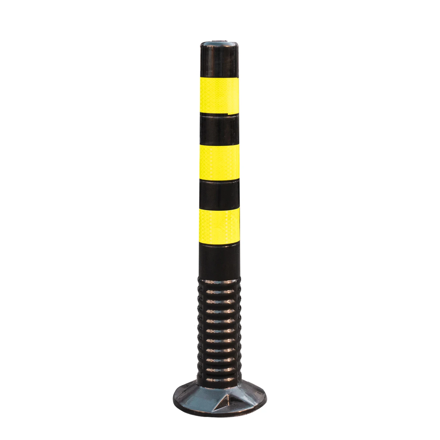 Wholesale 75CM High Quality Flexible Traffic Safety Black PU Warning Post