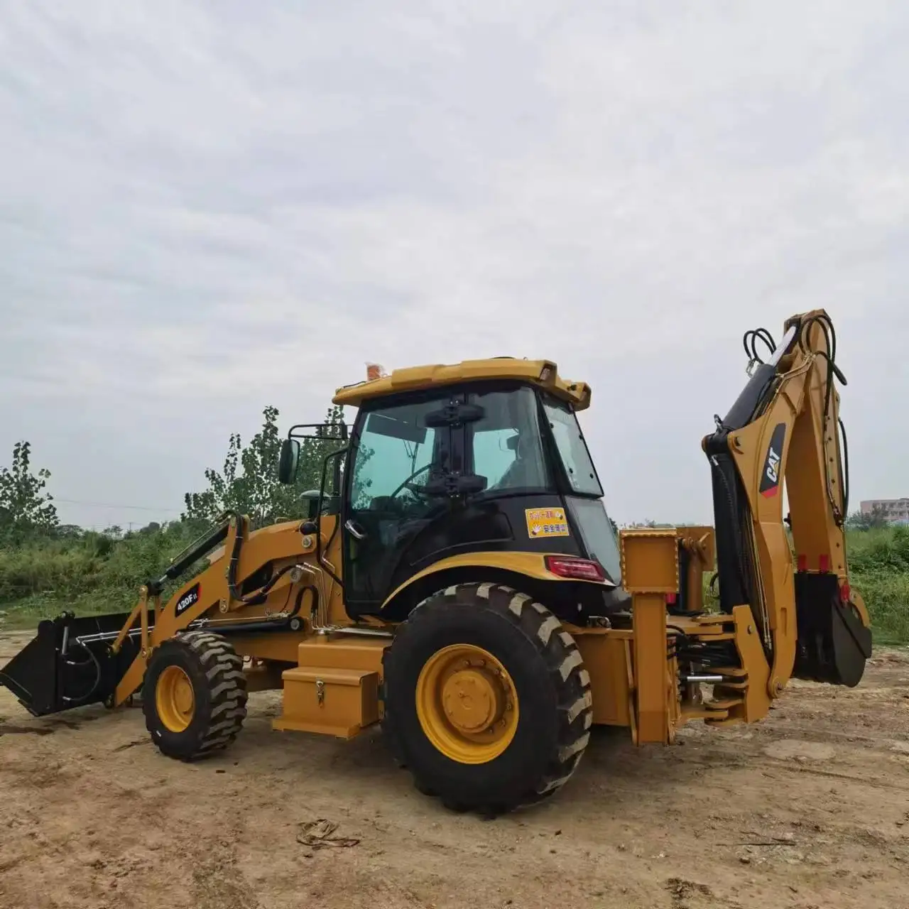 Used CAT 416 CAT420f CAT430 4x4 Wheel 20 Ton Backhoe Loader Mini Skid Steer Front Loader with Core Engine Component