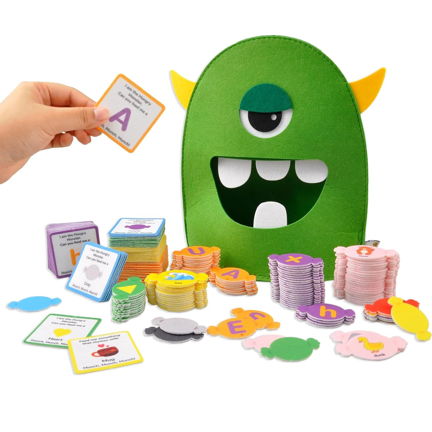 Alphabet Monster Letter Recognition Matching Game Montessori Preschool Toys ABC Learning Toys