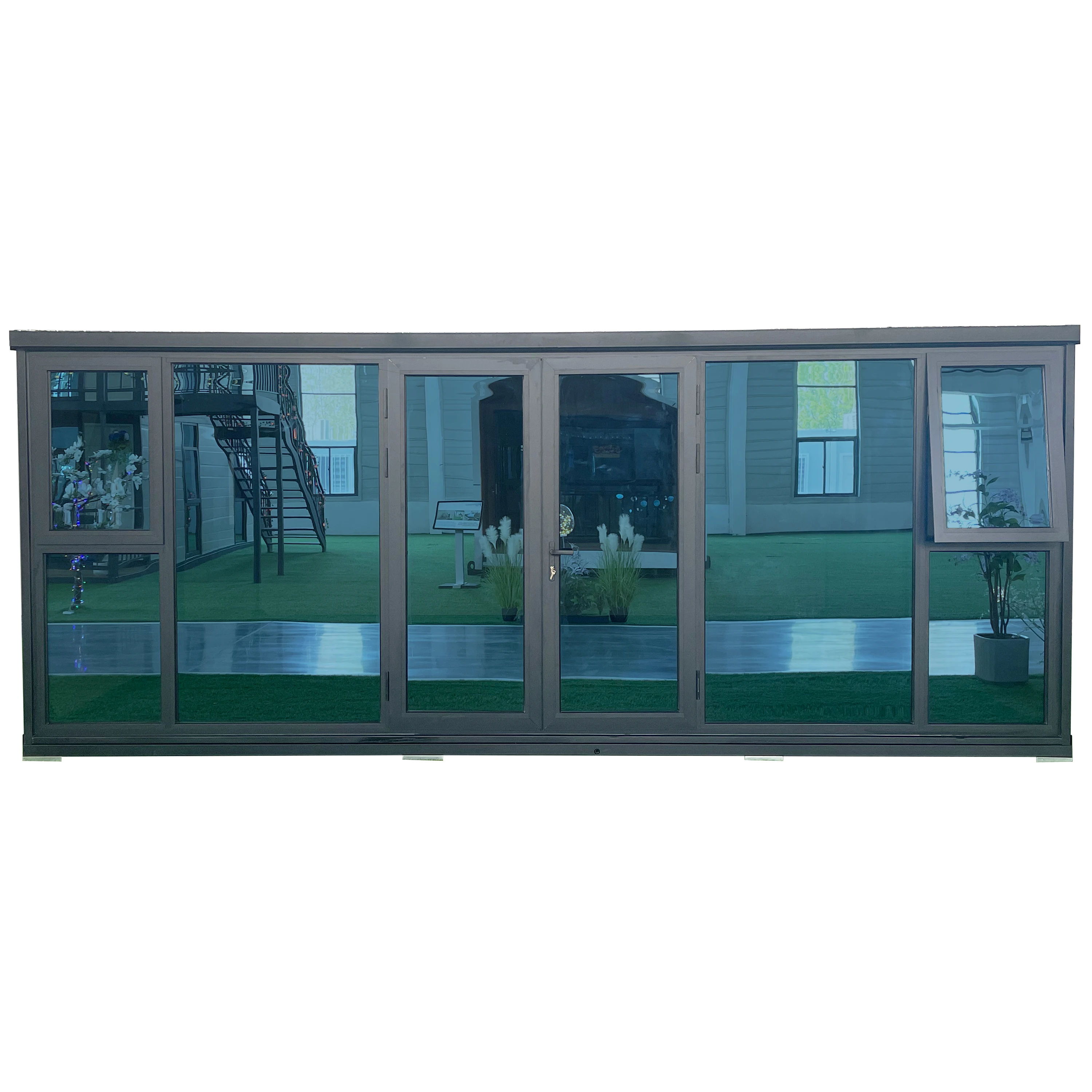 Steel Exterior Wall Interior Effect Bedroom With Bathroom 20 Feet  Foldable Expandable Portable Modular Flat Top Container House