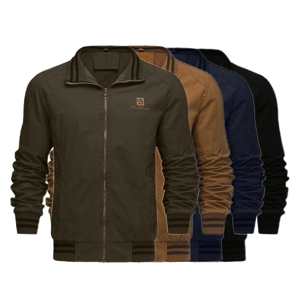 
Vintage L-4XL plus size mens wind breaker softshell pilot safety jacket coat 